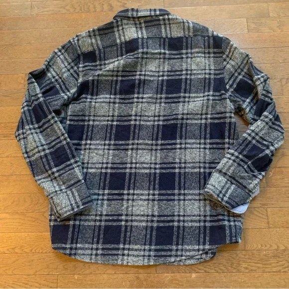 Flag & Anthem Northway LS Single Pocket Flannel Shirt | XL | Navy/Grey NEW!! - Picture 5 of 13